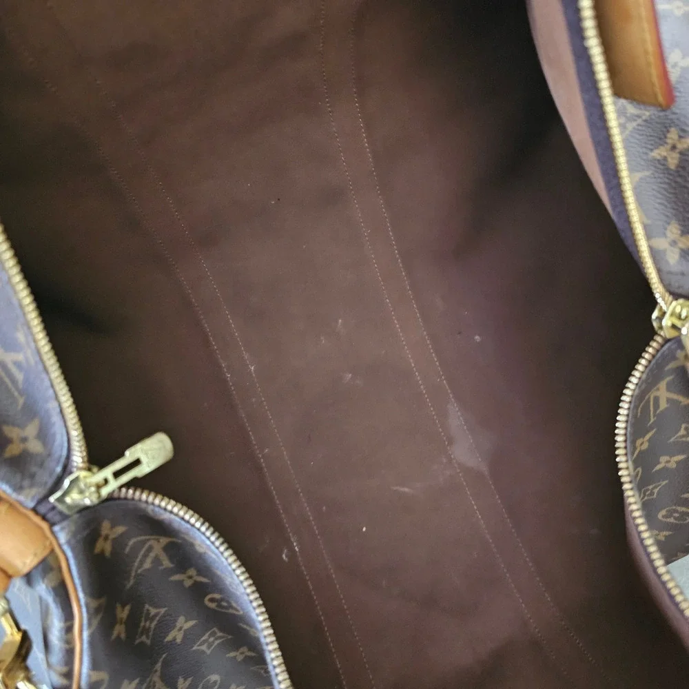 Louis Vuitton Keepall Bandouliere 55 Duffle Travel Bag LV Monogram Canvas